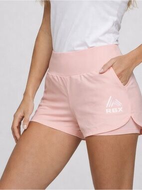 RBX Light Pink Women's Athletic Shorts